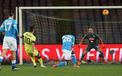 Jovetic-Ljajic, l'Inter elimina il Napoli: è semifinale di Tim Cup