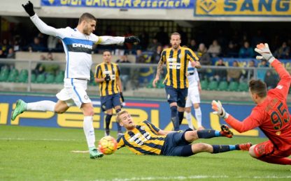 Pazza Inter, rimonta e contro-rimonta: a Verona finisce 3-3