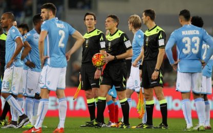 Stop a Lazio-Napoli, l'arbitro: "Ho fatto solo il mio dovere"