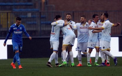 Frosinone, Fanta-Ciofani stende l'Empoli. Chievo-Sassuolo 1-1