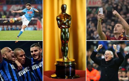 Higuain come Di Caprio, l'Inter è un "corto": gli Oscar del calcio
