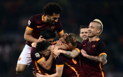 Salah show, Roma formato Champions: 4-1 alla Fiorentina