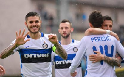 Icardi fa cinquanta in nerazzurro, l'Inter vince a Frosinone 1-0