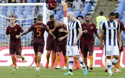 La Roma cala il poker, Udinese battuta 4-0