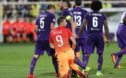 Corvino: "La Fiorentina ha meritato, Dzeko simula"