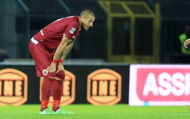 Foto LaPresse -  P.G.08 ottobre 2016 Cittadella (pd)- ItaliaSport Calcio A.S.Cittadella vs Frosinone Calcio -Campionato di calcio Serie B ConTe.it2016/2017 - Stadio TombolatoNella foto: delusione di litteriPhoto LaPresse - P.G.October 08, 2016 Cittadella (pd) - ItalySport SoccerA.S.Cittadella vs Frosinone Calcio-Italian Football Championship League BConTe.it  2016/2017  - Tombolato StadiumIn the pic: litteri's delusion