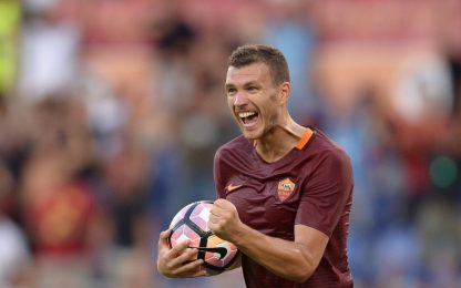 Roma, Dzeko: "Fare gol, emozione indescrivibile"