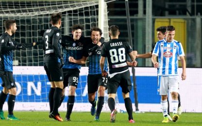 Atalanta, show di Coppa: Pescara eliminato