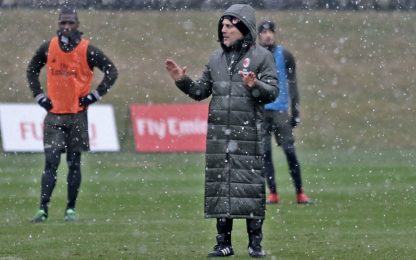 Verso la Supercoppa: Juve e Milan sotto la neve