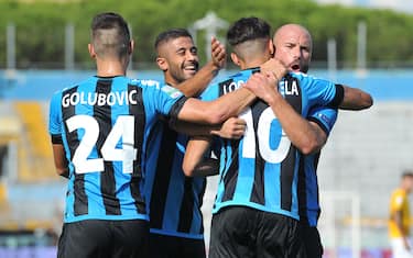 Foto LaPresse - Jennifer Lorenzini24/09/2016 Pisa ( Italia)Sport CalcioPisa - AscoliCampionato di calcio Serie B ConTe.it 2016/2017 - Stadio "Arena Garibaldi"Nella foto: esultanza di Ignacio Lores VarelaPhoto LaPresse - Jennifer Lorenzini24 September 2016 Pisa ( Italy)Sport SoccerPisa - AscoliItalian Football Championship League B ConTe.it 2016/2017 - "Arena Garibaldi" Stadium In the pic:   Ignacio Lores Varela  celebrates after scoring