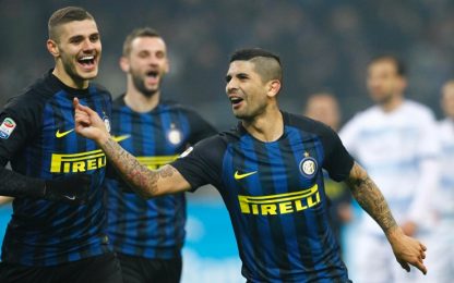 Banega e doppio Icardi, l'Inter manda ko la Lazio