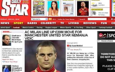 Il Milan punta Vidic, l'Inter corteggia Gerrard