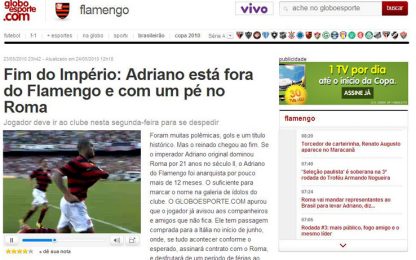 Adriano al Flamengo: "Vado alla Roma"