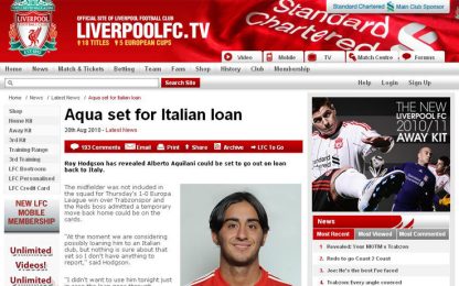 Liverpool, Aquilani ceduto in prestito: accordo con la Juve