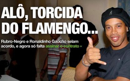Ronaldinho al Flamengo, c'è l'accordo. Manca solo la firma