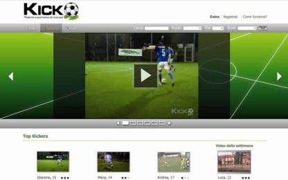 Arriva Kicko: i nuovi talenti del calcio si scoprono sul web