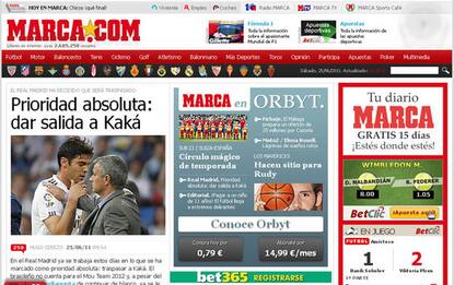 Il Real vuole liberarsi di Kakà. Lo scrive il sito Marca