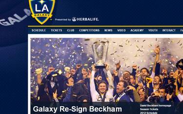 Beckham rinnova con i Galaxy: firmato un biennale