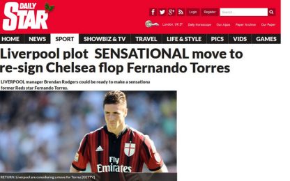 Il Liverpool vuole riprendersi Torres. Lo dice un tabloid