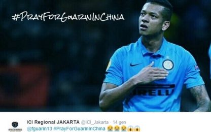 #PrayforGuarininChina, la supplica social dei tifosi dell'Inter
