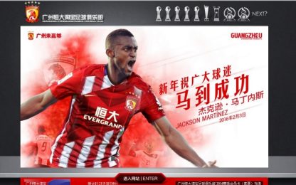 Guangzhou, colpo da 42 milioni di euro: preso Jackson Martinez
