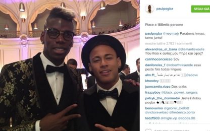 Neymar tenta Pogba: "Mi piacerebbe giocare con lui al Barça"