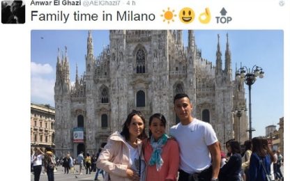 El Ghazi a Milano: "family time" che sa di mercato