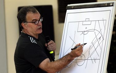 FLORENCE, ITALY - MARCH 09: Marcelo Bielsa manager of OPlympique de Marseille during the "Panchina D'oro season 2013-2014" on March 9, 2015 in Florence, Italy.  (Photo by Gabriele Maltinti/Getty Images)