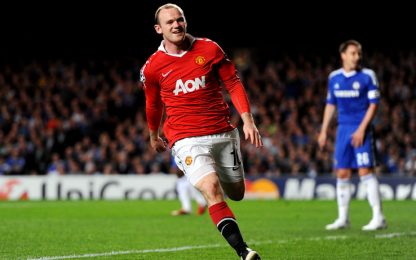Rooney piega il Chelsea, Barça senza pietà con lo Shakhtar