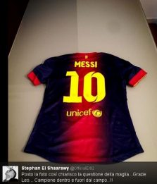 El Shaarawy, stop alle polemiche: "Ecco la maglia di Messi"
