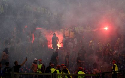 Scontri durante Roma-Cska, l'Uefa apre un'inchiesta