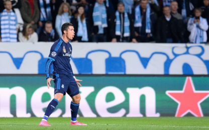 Ronaldo motore del Real, torna a respirare lo United. Aguero salva il City, Psg in scioltezza