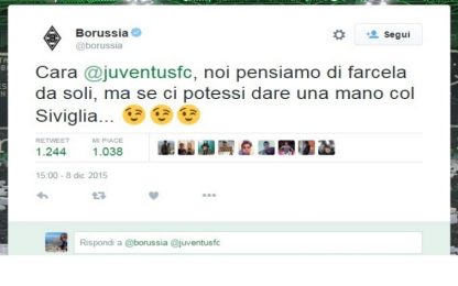 Borussia, un favore via tweet: "Cara Juve, batti il Siviglia"