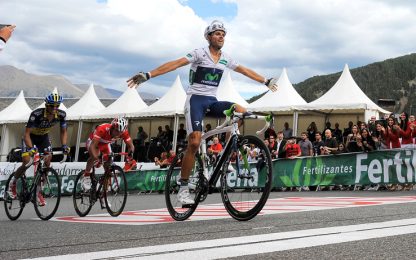Vuelta, ancora Valverde: beffato Contador sulla linea