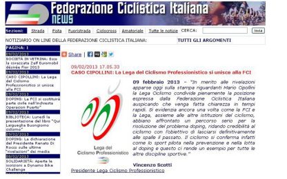 Caso Cipollini, la Federciclismo si costituisce parte civile