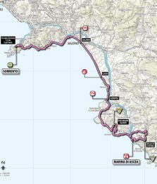 Giro, 3.a tappa: le difficoltà della costiera amalfitana