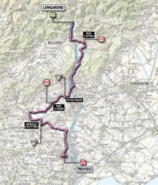 Il Giro arriva a Treviso, frazione dedicata ai velocisti