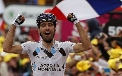 Riblon vince all'Alpe d'Huez. Soffre Froome, crolla Contador