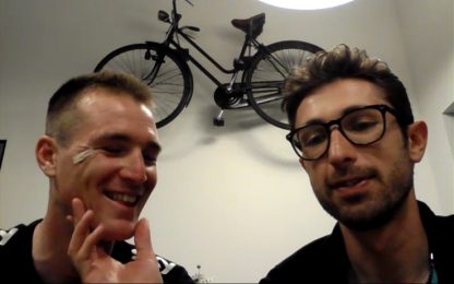 Team Sky, selfie-intervista al Giro: "Si pedala anche oggi"