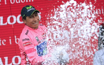 Giro, la cronoscalata esalta Quintana. Ma Aru vola sul podio