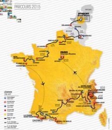 Voilà il Tour 2015, 3334 km con partenza dall'Olanda