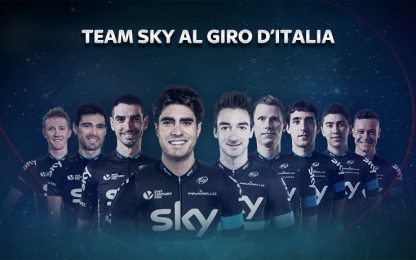 Team Sky, ecco i 'magnifici nove' per il Giro d'Italia