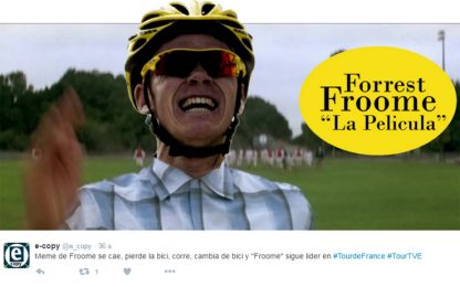 Forrest Froome: social impazziti per la corsa sul Ventoux
