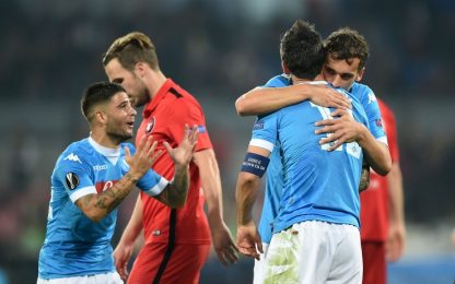 Napoli, troppo facile contro il Midtjylland: 5-0 e qualificazione