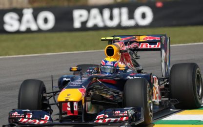 Gp Brasile. Dominio Red Bull nelle libere, Alonso terzo