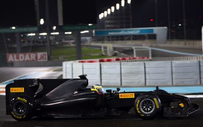 F1, riflettori su Abu Dhabi per gli ultimi test Pirelli