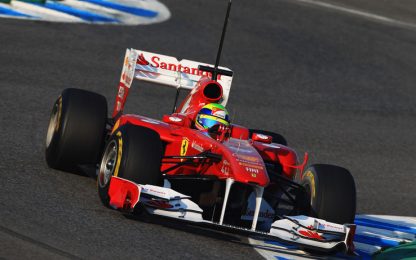 F1, la Ferrari sorride a Jerez: Massa il più veloce