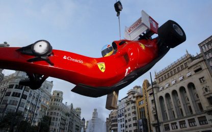 Las Fallas, Valencia si prepara ad una Ferrari flambé