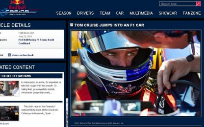 Formula Hollywood: Tom Cruise al volante di una Red Bull