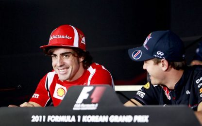Alonso spera nel Gp di Corea e apre le porte a Vettel